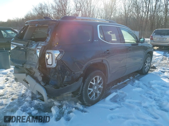 2021 GMC Acadia SLT with VIN 1GKKNMLS9MZ221021, listed as a IAAI auction lot 41614946 with 44,096 mi miles. Bid and sale history available at carsss.com. Image 4.
