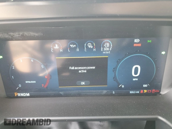 2025 Ford F-250 XL with VIN 1FT8W2BN3SEC30546, listed as a Copart auction lot 59383355 with 169 mi miles and Salvage title. Bid and sale history available at DreamBid. Image 9.