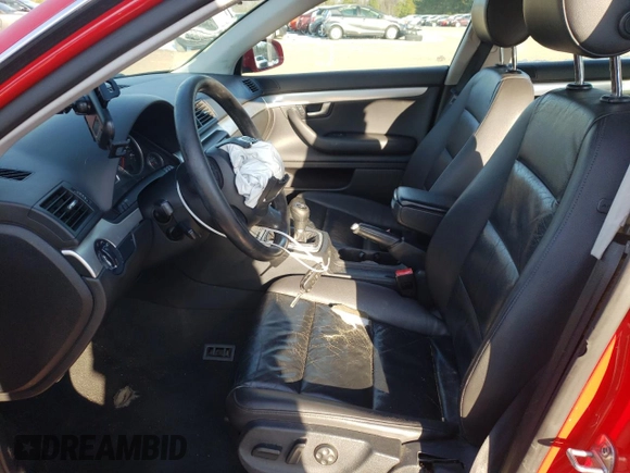 2007 Audi A4 2.0T with VIN WAUAF78E97A035908, listed as a Copart auction lot 87883905 with 160,029 mi miles and Salvage Title. Bid and sale history available at carsss.com. Image 7.