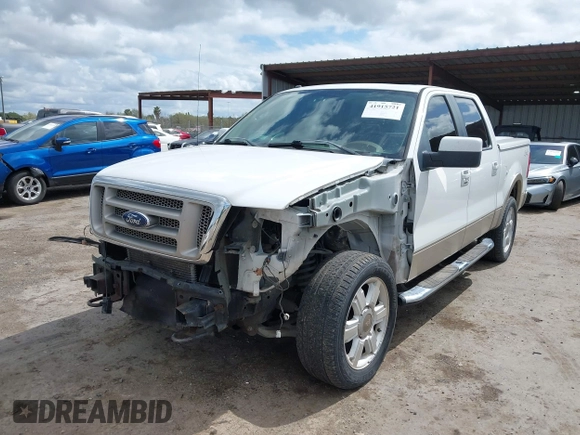 2008 Ford F-150 XLT with VIN 1FTPW14518KC75790, listed as a IAAI auction lot 41915721 with 214,995 mi miles. Bid and sale history available at carsss.com. Image 6.