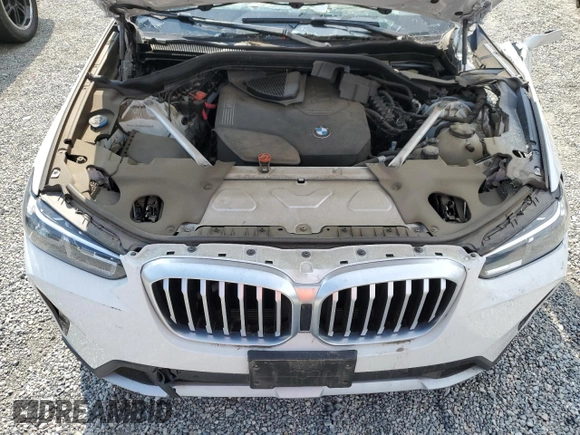 2022 BMW X3 sDrive30i with VIN 5UX43DP08N9K66809, listed as a Copart auction lot 55419525 with Not Provided miles and Salvage Title. Bid and sale history available at DreamBid. Image 12.