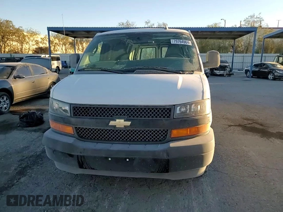 2021 Chevrolet Express Cargo with VIN 1GCWGBFP6M1268993, listed as a Copart auction lot 79764904 with 66,600 mi miles and Salvage title. Bid and sale history available at DreamBid. Image 11.