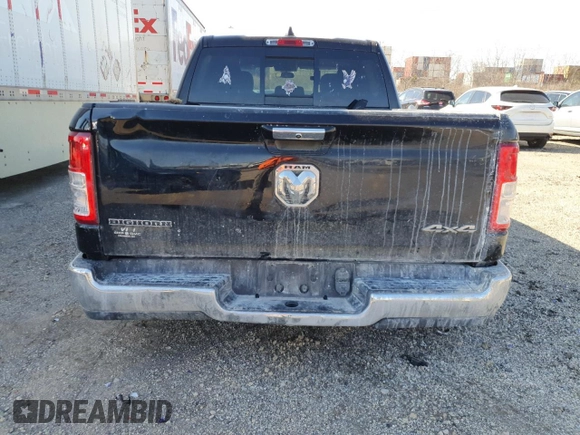 2019 Ram 1500 Big Horn/Lone Star with VIN 1C6RRFFG6KN920247, listed as a Copart auction lot 46715225 with 70,191 mi miles and Salvage Title. Bid and sale history available at carsss.com. Image 6.