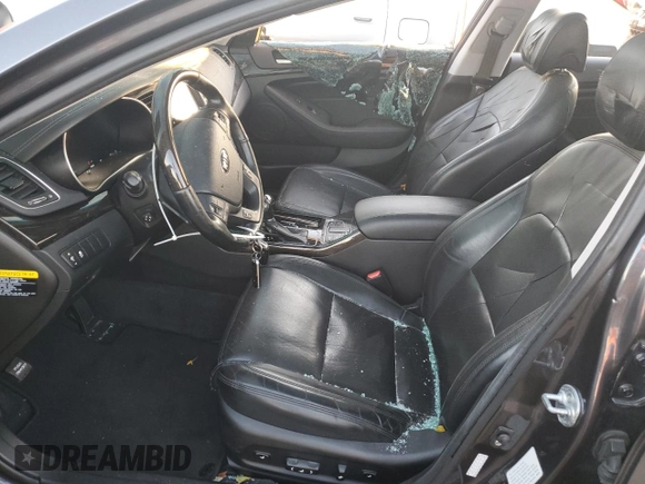 2015 Kia Cadenza Premium with VIN KNALN4D75F5193364, listed as a Copart auction lot 80138984 with 61,361 mi miles and Salvage Title. Bid and sale history available at carsss.com. Image 7.
