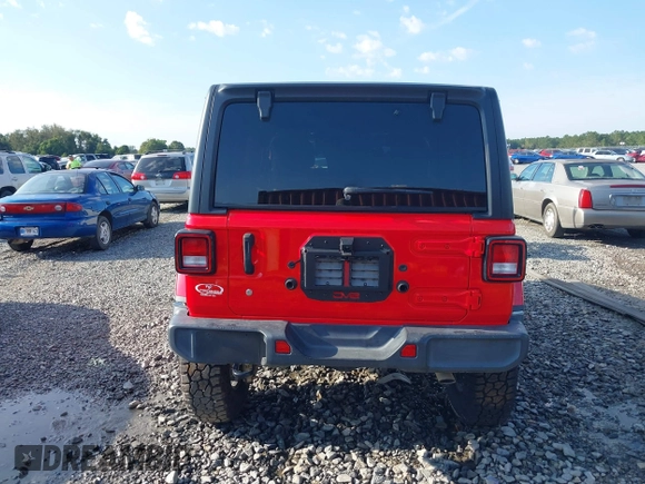 2020 Jeep Wrangler Unlimited Sahara High Altitude with VIN 1C4HJXEG2LW182641, listed as a IAAI auction lot 40130890 with 79,984 mi miles and . Bid and sale history available at DreamBid. Image 16.