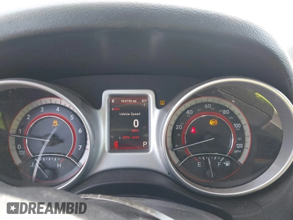 2012 Dodge Journey Crew with VIN 3C4PDCDG3CT353612, listed as a IAAI auction lot 41795358 with 103,759 mi miles and . Bid and sale history available at DreamBid. Image 15.
