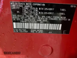 2017 Toyota RAV4 LE z VIN JTMBFREV7HJ123820, wystawiony jako Copart lot #56387685 z przebiegiem 35 008 mil mil oraz Szkoda całkowita • Salvage title. Historia ofert i sprzedaży dostępna na DreamBid. Obrazek 13.