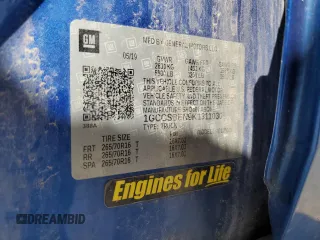 2019 Chevrolet Colorado 2WD Work Truck z VIN 1GCGSBEN9K1311030, wystawiony jako Copart lot #49329575 z przebiegiem 165 972 mil mil oraz Szkoda całkowita • Salvage title. Historia ofert i sprzedaży dostępna na DreamBid. Obrazek 12.