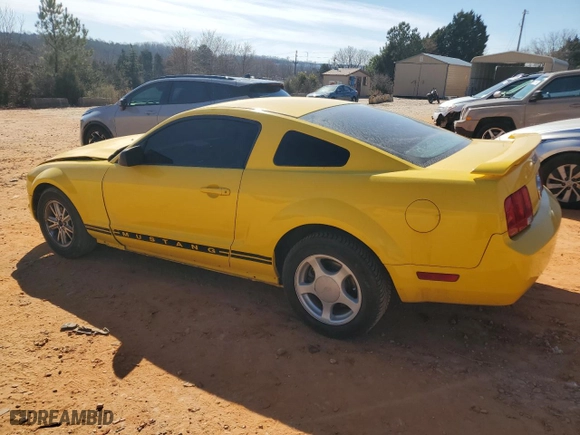 2005 Ford Mustang Deluxe with VIN 1ZVFT80N955246693, listed as a Copart auction lot 46625465 with NaN miles and Salvage Title. Bid and sale history available at carsss.com. Image 2.