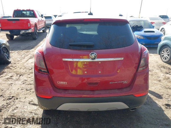 2019 Buick Encore Essence with VIN KL4CJGSM8KB955522, listed as a IAAI auction lot 41740646 with 56,647 mi miles and . Bid and sale history available at DreamBid. Image 17.