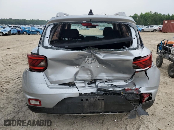 2020 Hyundai Venue SEL with VIN KMHRC8A38LU017613, listed as a Copart auction lot 56161345 with 26,565 mi miles and Salvage Title. Bid and sale history available at DreamBid. Image 6.