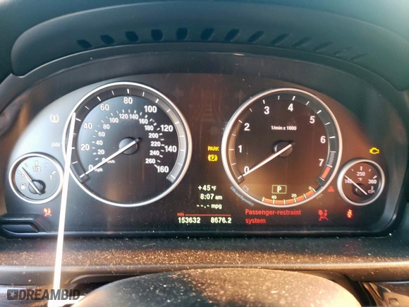 2012 BMW 5 Series 528i with VIN WBAXG5C55CDX04249, listed as a Copart auction lot 49828825 with 153,632 mi miles and Salvage Title. Bid and sale history available at carsss.com. Image 9.