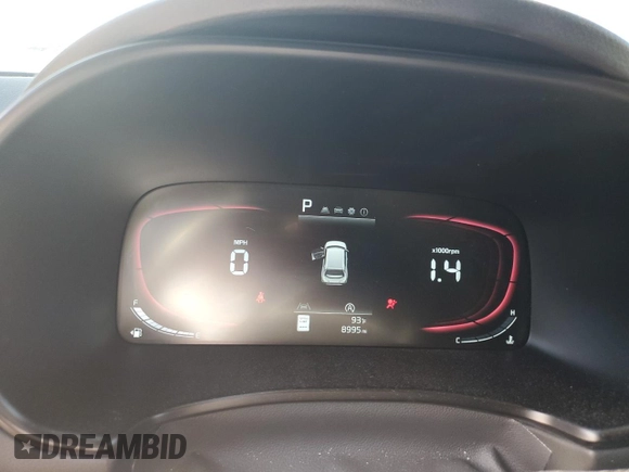 2025 Kia Soul LX with VIN KNDJ23AU6S7932991, listed as a Copart auction lot 54365335 with 8,995 mi miles and Clean Title. Bid and sale history available at DreamBid. Image 9.