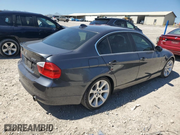 2007 BMW 3 Series 335i with VIN WBAVB735X7PA87939, listed as a Copart auction lot 50524455 with 82,654 mi miles and Salvage Title. Bid and sale history available at carsss.com. Image 3.