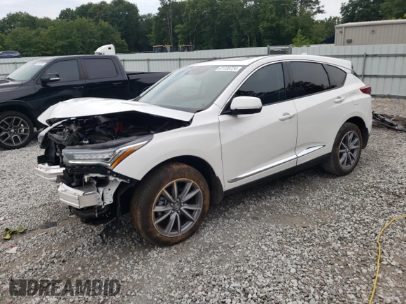2023 Acura RDX w/Technology Package with VIN 5J8TC1H57PL003014, listed as a Copart auction lot 61138724 with 9,626 mi miles and Salvage Title. Bid and sale history available at carsss.com. Image 1.