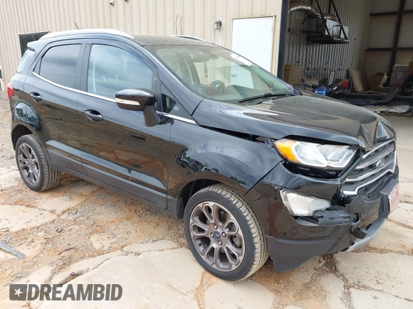 2019 Ford EcoSport Titanium z VIN MAJ6S3KL8KC281579, wystawiony jako IAAI lot #41995080 z przebiegiem 93 240 mil mil oraz . Historia ofert i sprzedaży dostępna na DreamBid. Obrazek 1.