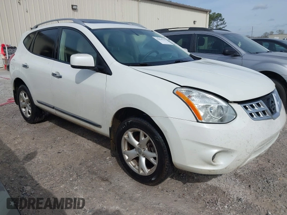 2011 Nissan Rogue SV with VIN JN8AS5MT8BW155447, listed as a IAAI auction lot 41810795 with 173,874 mi miles. Bid and sale history available at carsss.com. Image 1.