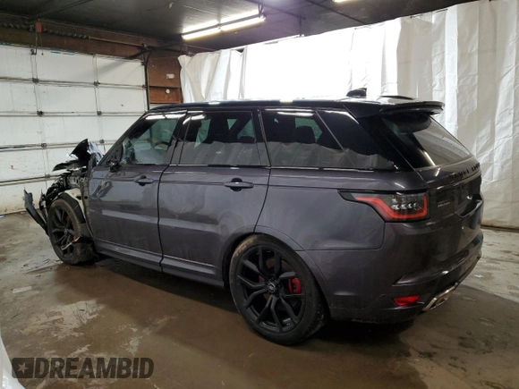 2021 Land Rover Range Rover Sport SVR z VIN SALWZ2RE2MA775371, wystawiony jako Copart lot #84211924 z przebiegiem 23 017 mil mil oraz Szkody całkowita. Historia ofert i sprzedaży dostępna na DreamBid. Obrazek 2.
