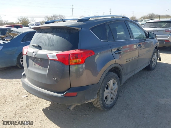 2014 Toyota RAV4 LE with VIN JTMZFREV9EJ024314, listed as a IAAI auction lot 41727669 with 139,665 mi miles. Bid and sale history available at carsss.com. Image 4.