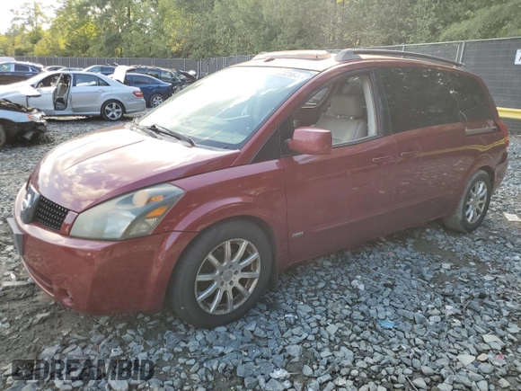 2006 Nissan Quest S Special Edition with VIN 5N1BV28U96N126152, listed as a Copart auction lot 72232864 with 108,412 mi miles and Clean Title. Bid and sale history available at carsss.com. Image 1.