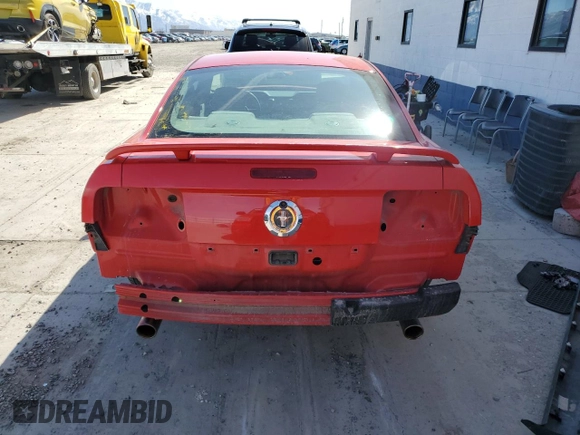 2008 Ford Mustang Deluxe with VIN 1ZVHT80N385153648, listed as a Copart auction lot 48418445 with 180,196 mi miles and Salvage Title. Bid and sale history available at carsss.com. Image 6.