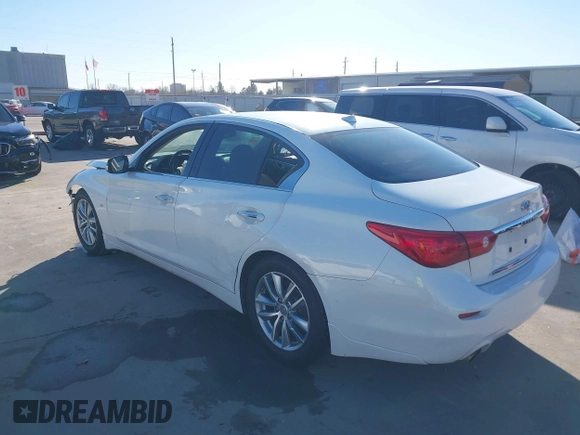 2014 Infiniti Q50 z VIN JN1BV7AP2EM681053, wystawiony jako IAAI lot #41395566 z przebiegiem 230 055 mil mil oraz . Historia ofert i sprzedaży dostępna na DreamBid. Obrazek 3.