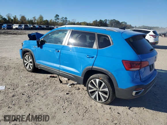 2022 Volkswagen Taos SE z VIN 3VVTX7B26NM062072, wystawiony jako Copart lot #84647194 z przebiegiem 38 250 mil mil oraz Szkoda całkowita • Salvage title. Historia ofert i sprzedaży dostępna na DreamBid. Obrazek 2.