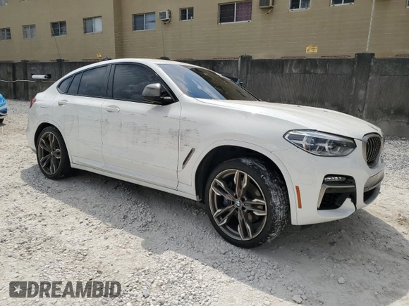 2020 BMW X4 M40i with VIN 5UX2V5C07L9B55214, listed as a Copart auction lot 49868665 with 46,287 mi miles and Salvage Title. Bid and sale history available at carsss.com. Image 4.