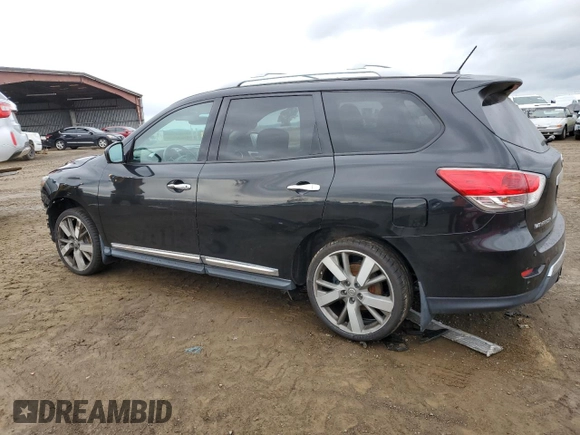 2015 Nissan Pathfinder Platinum with VIN 5N1AR2MM8FC642603, listed as a Copart auction lot 43323565 with 122,493 mi miles and Salvage title. Bid and sale history available at DreamBid. Image 2.