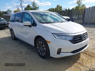 2024 Honda Odyssey EX-L with VIN 5FNRL6H65RB007535, listed as a IAAI auction lot 40602982 with 6,097 mi miles and . Bid and sale history available at DreamBid. Image 1.