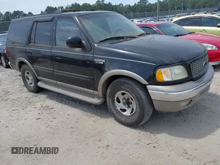 2002 Ford Expedition Eddie Bauer z VIN 1FMEU17W32LA67991, wystawiony jako IAAI lot #42187426 z przebiegiem Nie podano mil oraz . Historia ofert i sprzedaży dostępna na DreamBid. Obrazek 1.