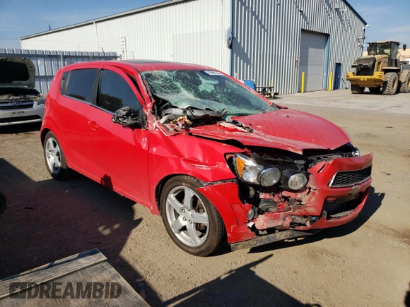 2016 Chevrolet Sonic LT with VIN 1G1JC6SBXG4155762, listed as a Copart auction lot 76995744 with 116,254 mi miles and Salvage Title. Bid and sale history available at carsss.com. Image 4.
