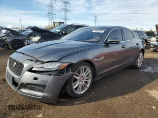 2016 Jaguar XF 35t Prestige with VIN SAJBK4BV8GCY18346, listed as a Copart auction lot 46985125 with 89,484 mi miles and Salvage Title. Bid and sale history available at carsss.com. Image 1.