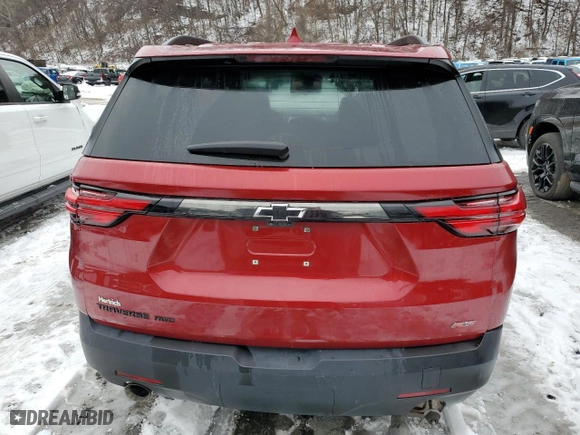 2023 Chevrolet Traverse RS with VIN 1GNEVJKW8PJ235059, listed as a Copart auction lot 44896475 with 38,741 mi miles and Salvage Title. Bid and sale history available at carsss.com. Image 6.