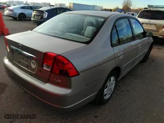2003 Honda Civic LX with VIN 2HGES16673H572833, listed as a IAAI auction lot 41765347 with 89,950 mi miles. Bid and sale history available at carsss.com. Image 4.