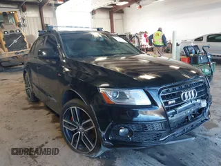 2017 Audi SQ5 Premium Plus with VIN WA1CCAFP9HA039443, listed as a IAAI auction lot 41739864 with 114,353 mi miles. Bid and sale history available at carsss.com. Image 1.