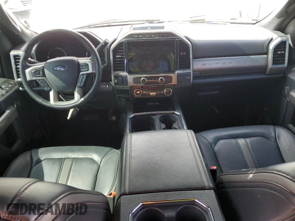 2022 Ford F-350 XL with VIN 1FT8W3BT1NEF83408, listed as a Copart auction lot 53902005 with 22,647 mi miles and Salvage Title. Bid and sale history available at DreamBid. Image 8.
