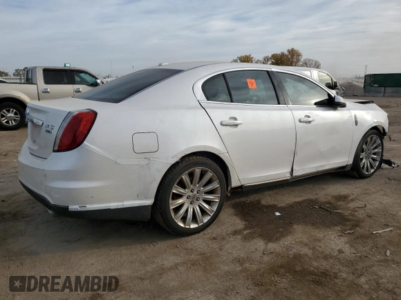 2012 Lincoln MKS with VIN 1LNHL9ER0CG806966, listed as a Copart auction lot 76887514 with Not Provided miles and Salvage Title. Bid and sale history available at DreamBid. Image 3.