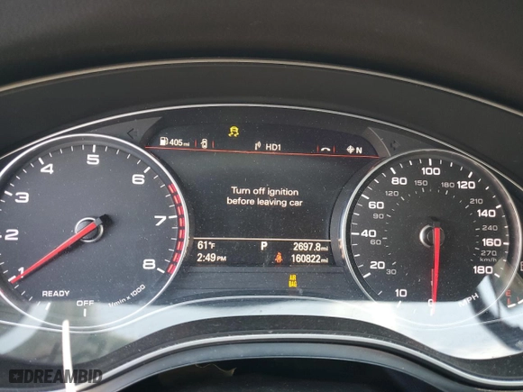2017 Audi A7 Premium Plus with VIN WAUW2AFCXHN124798, listed as a Copart auction lot 89007825 with 160,822 mi miles and Salvage Title. Bid and sale history available at carsss.com. Image 9.