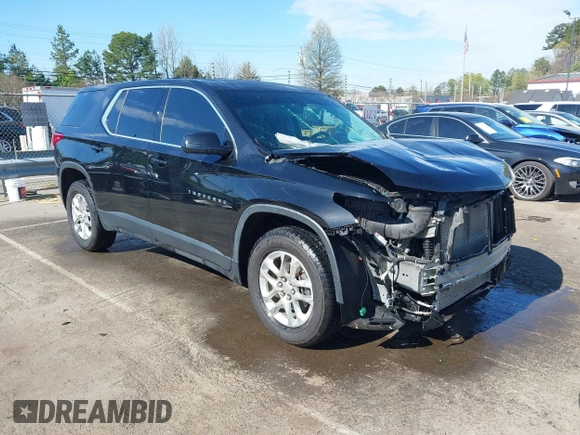 2020 Chevrolet Traverse LS with VIN 1GNERFKW7LJ207118, listed as a IAAI auction lot 41883048 with 87,506 mi miles. Bid and sale history available at carsss.com. Image 1.