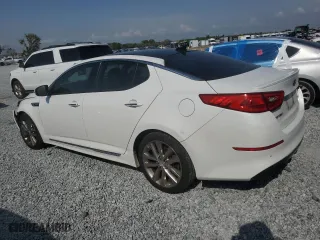 2015 Kia Optima SXL Turbo with VIN 5XXGR4A69FG456018, listed as a Copart auction lot 50437485 with 123,810 mi miles and Salvage Title. Bid and sale history available at carsss.com. Image 2.
