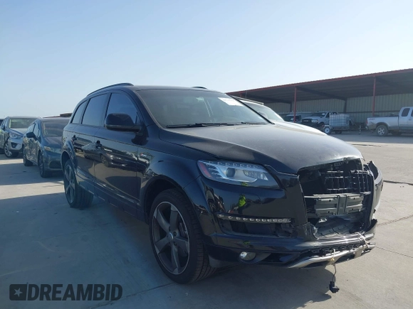 2014 Audi Q7 3.0T Premium with VIN WA1CGAFE2ED010007, listed as a IAAI auction lot 41751305 with 120,524 mi miles. Bid and sale history available at carsss.com. Image 1.