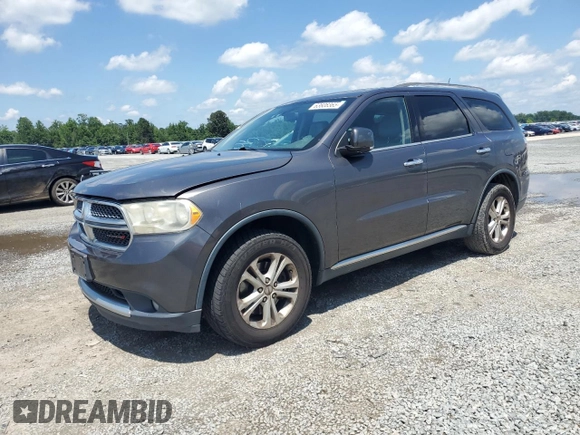 2013 Dodge Durango Crew with VIN 1C4SDJDT4DC696390, listed as a Copart auction lot 63608365 with 176,285 mi miles and Clean title. Bid and sale history available at DreamBid. Image 1.