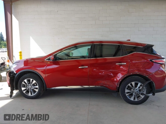2017 Nissan Murano SL with VIN 5N1AZ2MH4HN175416, listed as a IAAI auction lot 42345395 with 72,962 mi miles and . Bid and sale history available at DreamBid. Image 14.