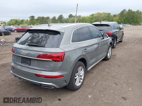 2023 Audi Q5 S line Premium with VIN WA1GAAFY2P2013050, listed as a IAAI auction lot 42208300 with 22,218 mi miles and . Bid and sale history available at DreamBid. Image 4.