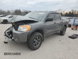 2014 Nissan Titan Pro-4X with VIN 1N6BA0EC6EN503841, listed as a Copart auction lot 46921335 with 157,316 mi miles and Clean title. Bid and sale history available at DreamBid. Image 1.