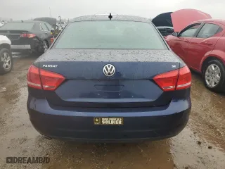 2013 Volkswagen Passat SE w/Sunroof with VIN 1VWBH7A37DC085293, listed as a Copart auction lot 43170875 with 93,816 mi miles and Salvage Title. Bid and sale history available at carsss.com. Image 6.