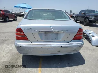 2000 Mercedes-Benz S 320/430/500 with VIN WDBNG75J4YA041795, listed as a Copart auction lot 62033745 with Not provided miles and Salvage title. Bid and sale history available at DreamBid. Image 6.