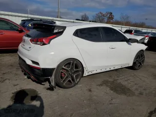 2021 Hyundai Veloster N with VIN KMHT36AH1MU010137, listed as a Copart auction lot 81410684 with 35,408 mi miles and Salvage Title. Bid and sale history available at carsss.com. Image 3.