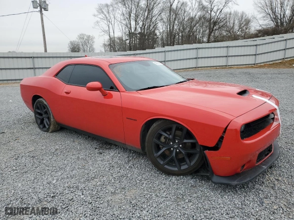 2022 Dodge Challenger R/T with VIN 2C3CDZBTXNH234165, listed as a Copart auction lot 42011445 with NaN miles and Salvage Title. Bid and sale history available at carsss.com. Image 4.